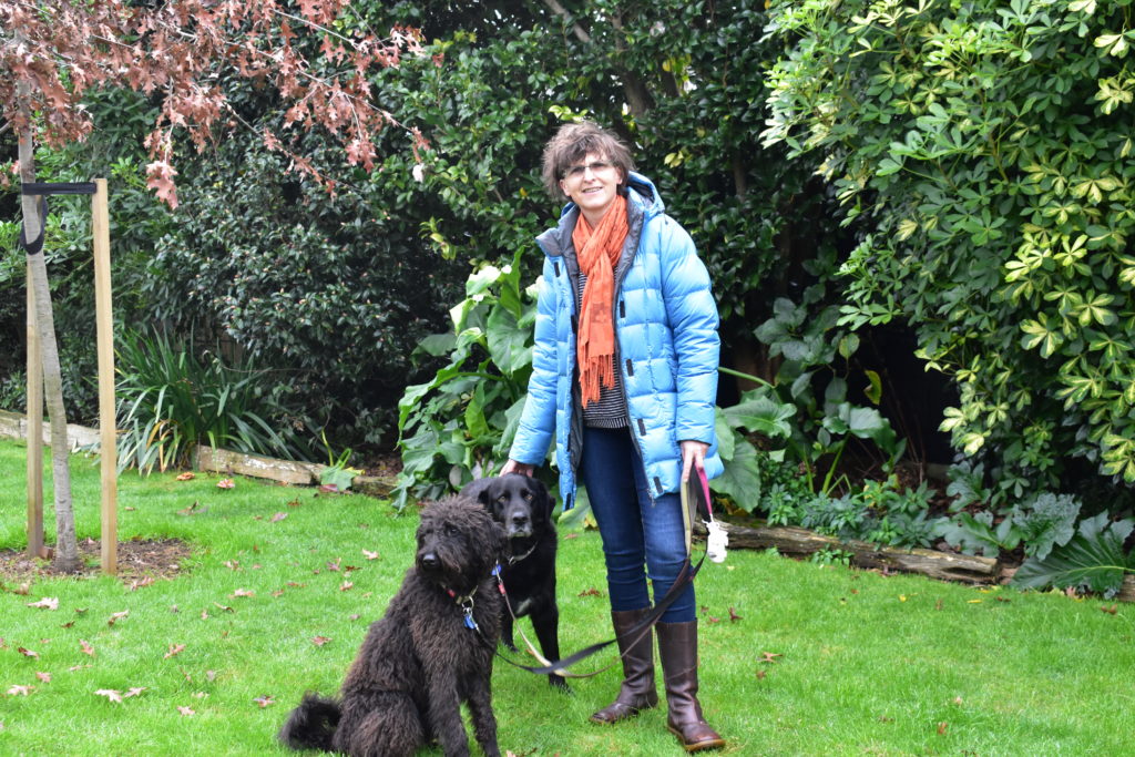 Paula with her dogs