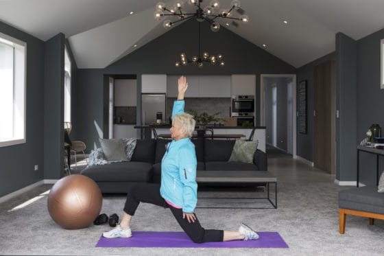 home stretching