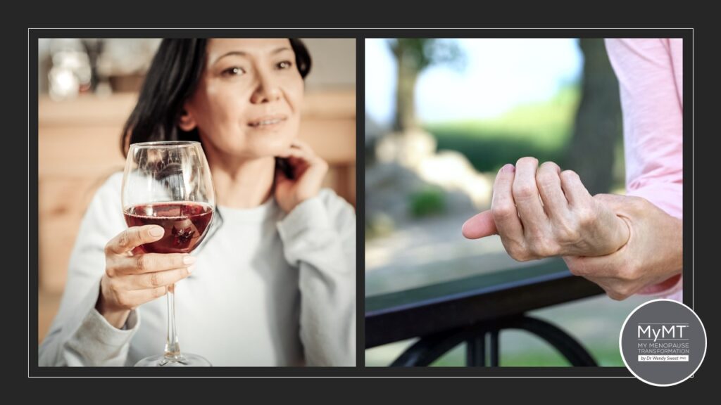 Brittle Bones Why are you drinking alcohol when you are on menopauseHRT? My Menopause