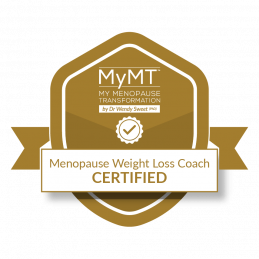 MyMT Menopause Weight Loss Coach Badge (White)